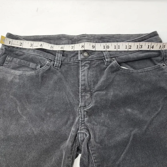 Patagonia Fitted Corduroy Pants‎ Women 29x32 Gray Stretch 5 Pocket Cotton READ - Picture 5 of 10